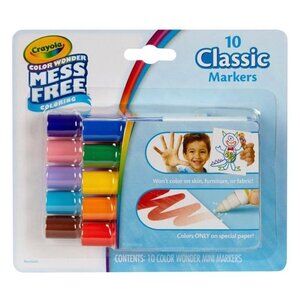 New 2 PACKS Crayola Color Wonder Mini Markers 10 Count Classic